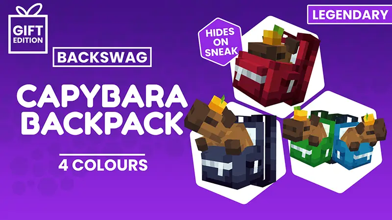 Capybara Backpack Backswag - Gift